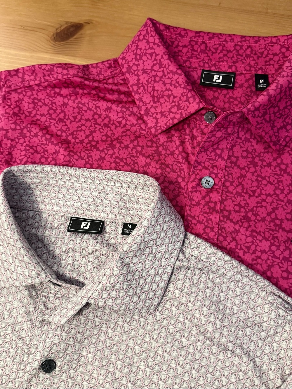Lot of 2 FootJoy Men’s Lisle Performance Golf Polos